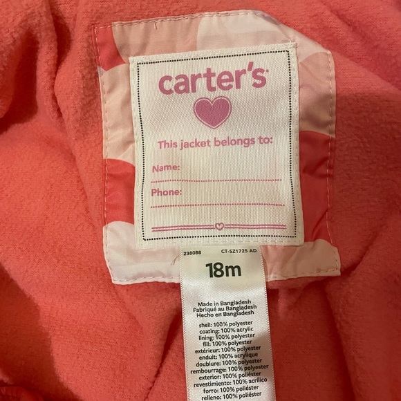 Carter’s 2 Piece Snow Suit - Picture 3 of 3